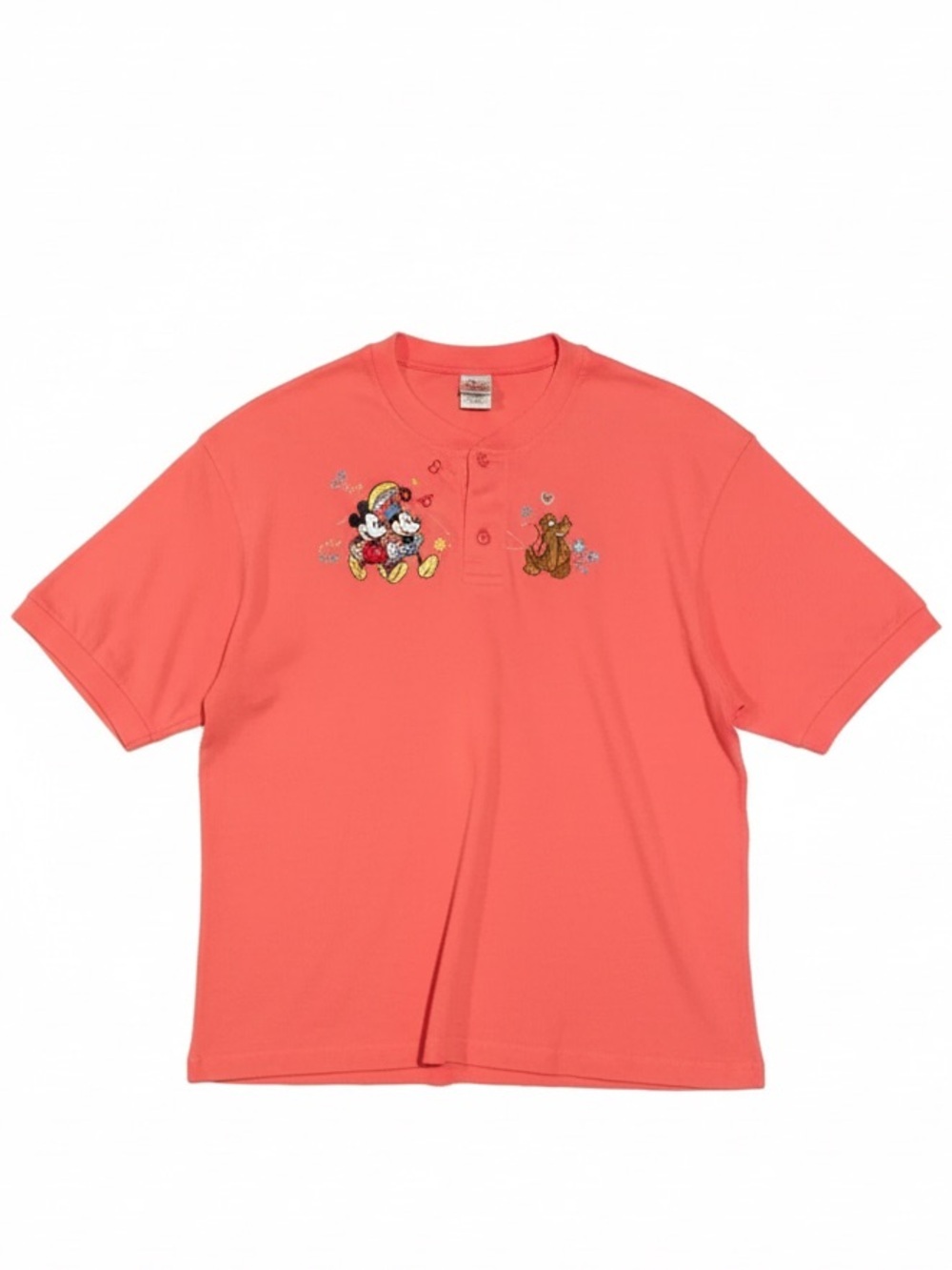 Disney Minnie Mickey Pluto Embroidered T-shirt - Picture 1 of 4